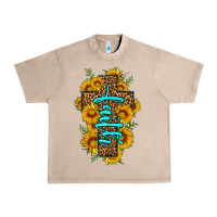 French Oak faith sunflower leopard cross olivia Urban Heavy Tee - OliviaCreatesArt