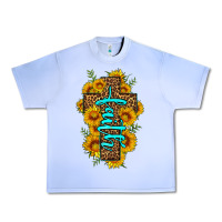 Grape Ice faith sunflower leopard cross olivia Urban Heavy Tee - OliviaCreatesArt