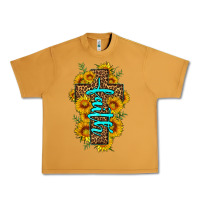 Peanut Butter faith sunflower leopard cross olivia Urban Heavy Tee - OliviaCreatesArt