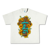 Pistachio faith sunflower leopard cross olivia Urban Heavy Tee - OliviaCreatesArt