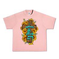 Salmon faith sunflower leopard cross olivia Urban Heavy Tee - OliviaCreatesArt