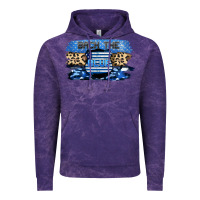 Cloud Purple Back the blue Vintage Hoodie - FaDigitalArtStudio