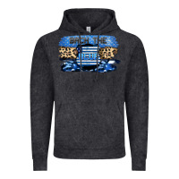 Vintage Black Back the blue Vintage Hoodie - FaDigitalArtStudio