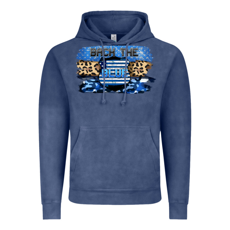 Back The Blue Vintage Hoodie by FaDigitalArtStudio | Teevron