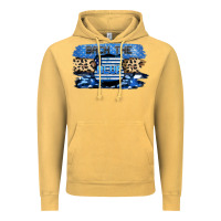 Vintage Mustard Back the blue Vintage Hoodie - FaDigitalArtStudio