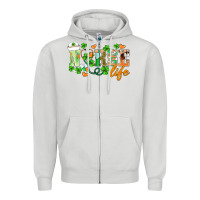 Dove Grey st.patricks nurse life Zipper Hoodie - BarkalooDesign