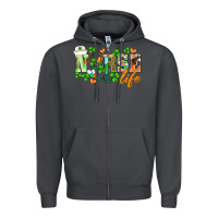 Smoke st.patricks nurse life Zipper Hoodie - BarkalooDesign