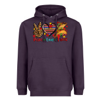 Plum peace love tacos Heavyweight Hoodie - AdoDesignShop