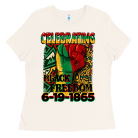 Bone celebrating black freedom 6 19 1865 juneteenth Ladies Tee - CowGirlArtShop