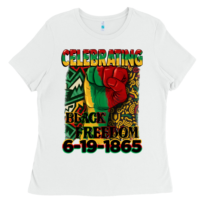 Celebrating Black Freedom 6 19 1865 Juneteenth Ladies Tee by CowGirlArtShop | Teevron