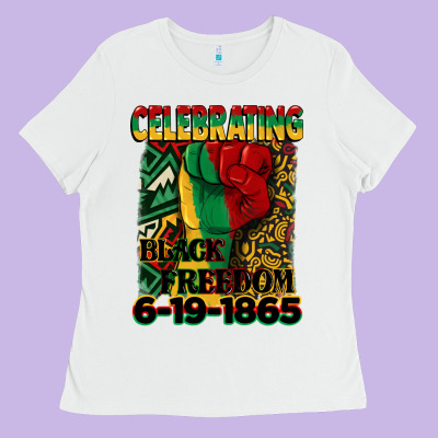 Celebrating Black Freedom 6 19 1865 Juneteenth Ladies Tee Designed By Cowgirlartshop