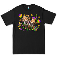Black Mardi Gras Heifers Premium Tee - HowdyJamesFarm
