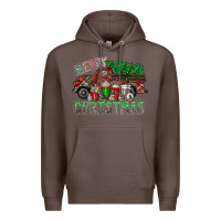 Coffee merry christmas  truck Premium Hoodie - CowhideDigitalArt