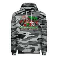 Slate Camo merry christmas  truck Premium Hoodie - CowhideDigitalArt