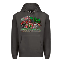 Smoke merry christmas  truck Premium Hoodie - CowhideDigitalArt