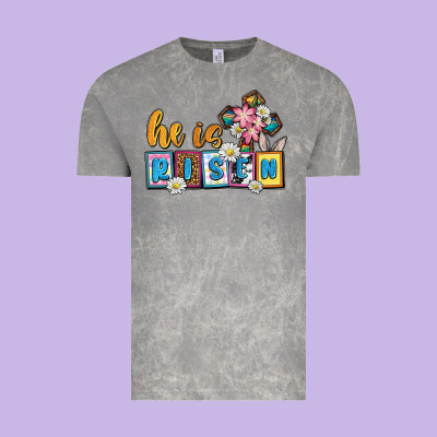 Easter Day He Is Risen Vintage Tee Designed By Oliviacreatesart