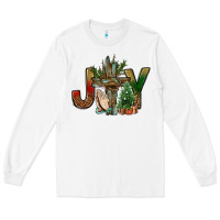 White joy christmas with cross bbs Long Sleeve Tee - BundleAndBundleShop