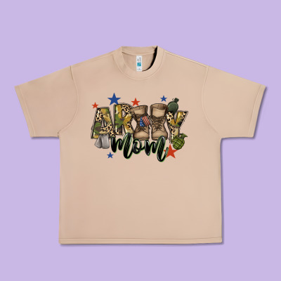 Army Mom Urban Heavy Tee Designed By Fadigitalartstudio
