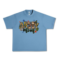 Pebble Blue army mom Urban Heavy Tee - FaDigitalArtStudio