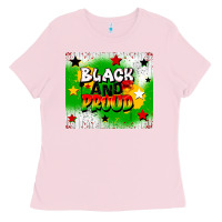 Bubblegum Pink black and proud Ladies Tee - CowGirlArtShop