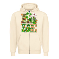 Sandshell st.patricks nurse love gnomies Zipper Hoodie - BarkalooDesign