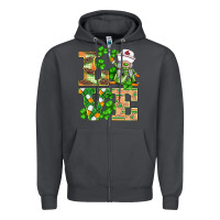 Smoke st.patricks nurse love gnomies Zipper Hoodie - BarkalooDesign
