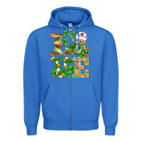 True Royal st.patricks nurse love gnomies Zipper Hoodie - BarkalooDesign