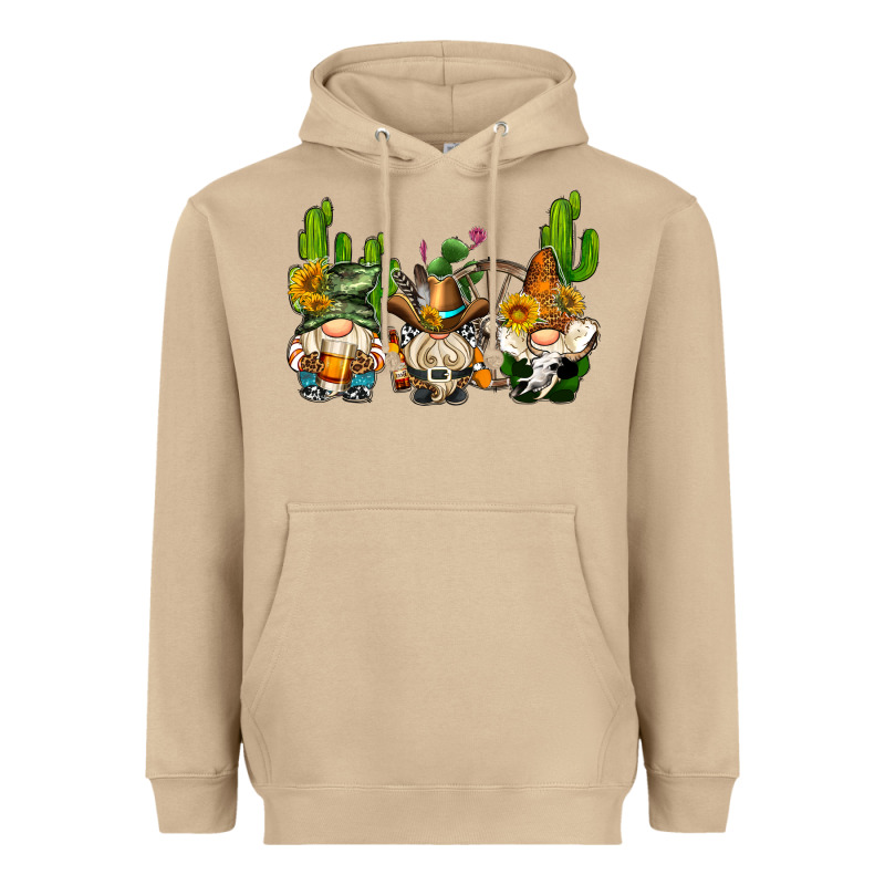 Western Gnomes With Cactus Heavyweight Hoodie by AdoDesignShop | Teevron