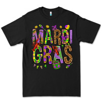 Black Mardi Gras Premium Tee - HowdyJamesFarm