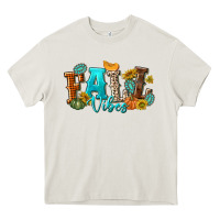 Cream Fall Vibes Heavy Core Tee - texasbilliewilder
