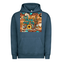 Pigment Midnight Navy then sings my soul treble clef Urban Hoodie - JahusDesignShop