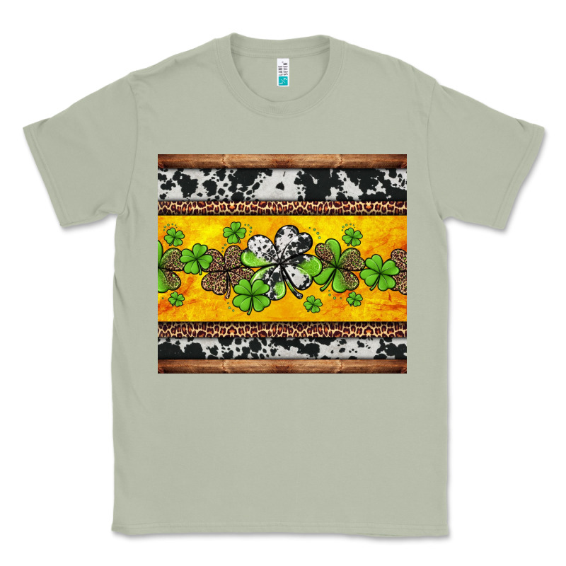 St Patricks Day Western Shamrock Classic Tee by Jasminsmagicworld | Teevron