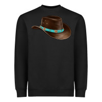 Black cowboy cap Heavyweight Sweatshirt - BarkalooDesign