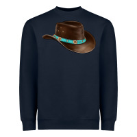 Navy cowboy cap Heavyweight Sweatshirt - BarkalooDesign