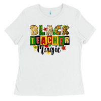 White black teacher magic juneteenth Ladies Tee - CowGirlArtShop