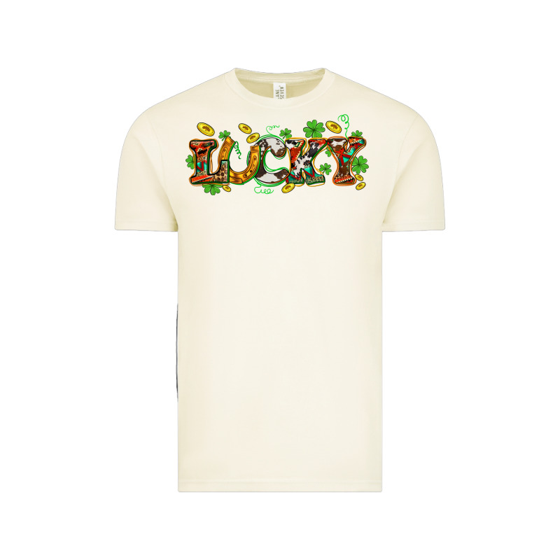 St. Patrick's Western Lucky And Shamrocks Vintage Tee by OliviaCreatesArt | Teevron