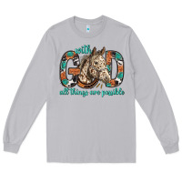 Moon Dust with god all things are possible with horse bbs Long Sleeve Tee - BundleAndBundleShop