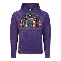 Cloud Purple America rainbow Vintage Hoodie - FaDigitalArtStudio