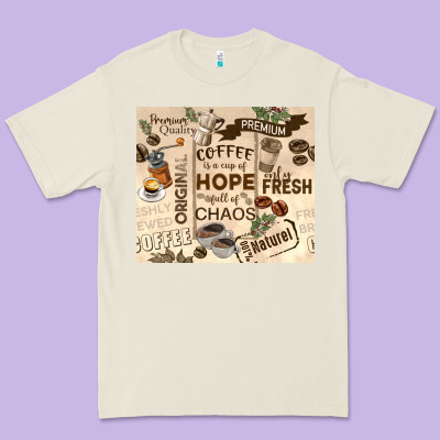 Coffee Is A Cup Of Hope Premium Tee Designed By Tumblerdesignbyshophia