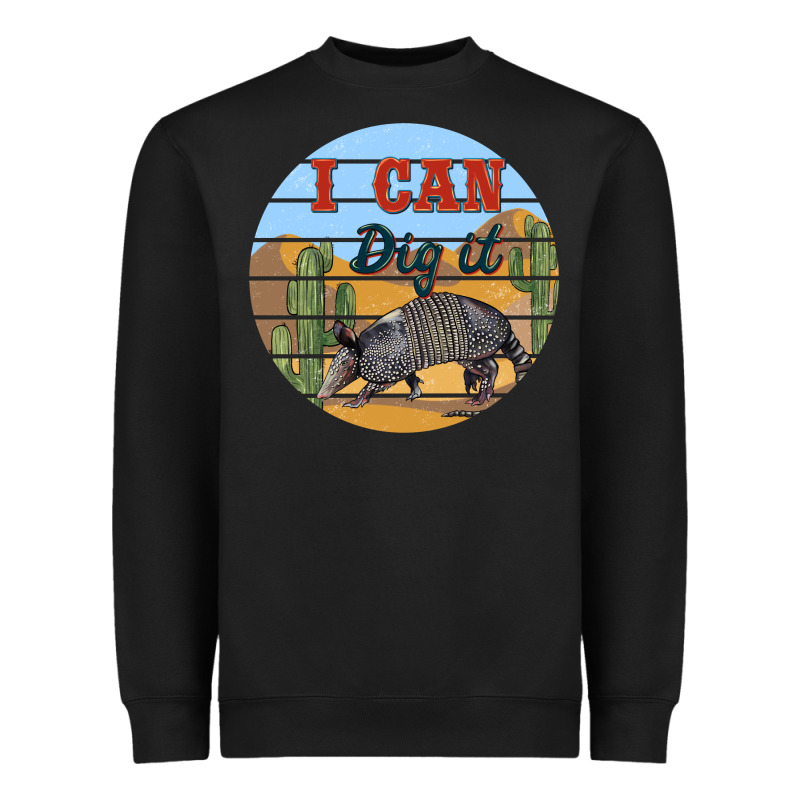 I Can Dig It Armadillo Heavyweight Sweatshirt by BarkalooDesign | Teevron