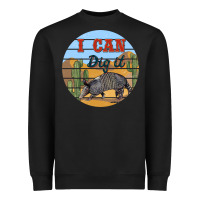 Black i can dig it armadillo Heavyweight Sweatshirt - BarkalooDesign