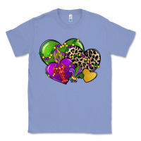 Colony Blue mardi gras hearts cg (1) Classic Tee - CowGirlArtShop