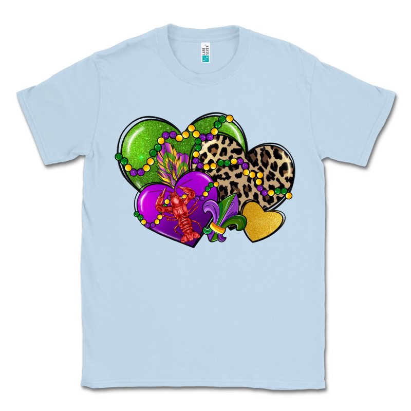 Mardi Gras Hearts Cg (1) Classic Tee by CowGirlArtShop | Teevron