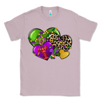 Lilac mardi gras hearts cg (1) Classic Tee - CowGirlArtShop