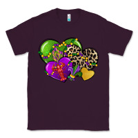 Plum mardi gras hearts cg (1) Classic Tee - CowGirlArtShop