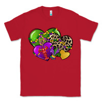 Red mardi gras hearts cg (1) Classic Tee - CowGirlArtShop