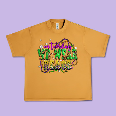 On Tuesday We Wear Beads Olivia Urban Heavy Tee Designed By Oliviacreatesart