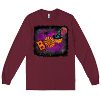Burgundy boo gemstone halloween pumpkin Long Sleeve Tee - RanaPortraitStore