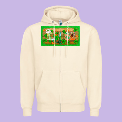 St.patricks Nurse License Plate Template Zipper Hoodie Designed By Barkaloodesign
