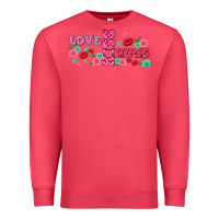 Cardinal floral love and kiss Premium Sweatshirt - AdoDesignShop